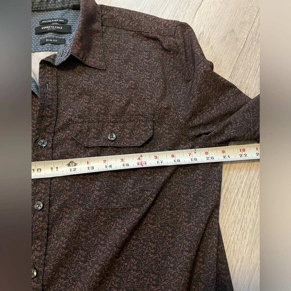 Kenneth Cole slim fit button down shirt M - Picture 4 of 9